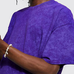 Camiseta de Hombre con Lavado Ácido, 100% Algodón, Diseño Personalizado, Secado Rápido, Transpirable, Ecológica, Talla Grande, Logotipo Personalizado - Product Image 4