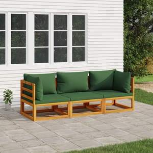 Set Lounge da Giardino Marrone e Verde - Product Image 1