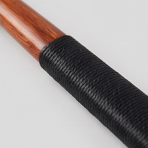 Ensemble cuillère et fourchette en bois avec poignées noires, design minimaliste, couverts réutilisables pour la cuisine - Product Image 4