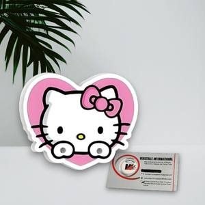 แผ่นแม่เหล็กติดขนตาอะคริลิคทรงรูปไข่ลายเฮลโลคิตตี้น่ารัก ลายหัวใจ ดอกไม้ ผีเสื้อ แบรนด์ส่วนตัว ใช้ซ้ำได้ เป็นมิตรกับสิ่งแวดล้อม กันน้ำ - Product Image 3