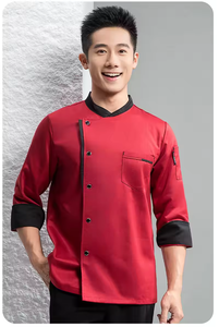 Vêtements de travail de chef personnalisés respirants pour la cuisine, le restaurant, les hommes et les femmes, la pâtisserie, la restauration, l'hôtel, la cuisine arrière, uniforme de chef - Product Image 5