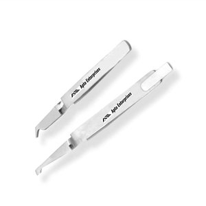 Juego de 2 Pinzas Profesionales de Acero Inoxidable para Remover y Colocar Brackets de Ortodoncia - Product Image 3