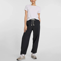 Joggers d'hiver personnalisés pour femmes, taille mi-haute avec cordon de serrage, pantalons de survêtement en molleton de qualité supérieure, vente en gros de pantalons pour femmes