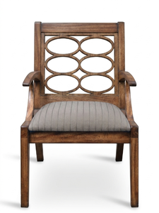 Fauteuil moderne en bois sculpté, chaise longue rembourrée, siège d'appoint à dossier solide pour salon et hôtel - Product Image 2