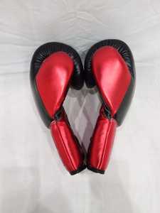 Customized No Boxing No Life Mexican Style Lace-Up Boxing Gloves <b>Red</b> Black Real Leather Breathable Adult Training Sparring Glove - Product Image 5