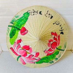 Vietnam crafts natural bamboo frame <b>hat</b> hand-painted non la wholesale supply other <b>hats</b> & <b>caps</b> - Product Image 5