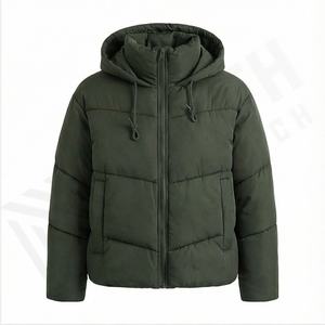 Veste matelassée en toile unisexe personnalisée de haute qualité pour l'hiver avec impression intégrale fantaisie, doublure en bambou de luxe, style motard - Product Image 2