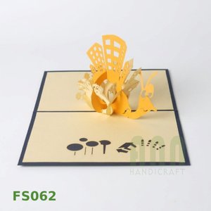 Tarjetas de Felicitación 3D Pop-up con Diseño de Caracoles y Animales, Impresión Personalizada, Troquelado a Mano, Tarjeta de Agradecimiento, Recuerdo ANN - Product Image 3