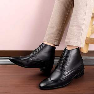 Zapatos formales de cuero pulido para hombre para negocios de oficina y bodas-Ajuste clásico ligero para estaciones de primavera y otoño - Product Image 5