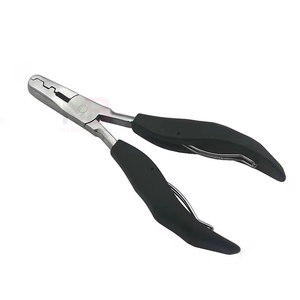 Kit de pinces pour extensions de cheveux en acier inoxydable, outil d'installation de micro-anneaux avec aiguille de traction pour extensions de cheveux à usage commercial - Product Image 4