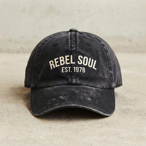 Casquette de baseball unisexe en coton non structurée à visière incurvée, en denim délavé vintage, avec broderie de logo personnalisée, vente en gros - Product Image 1