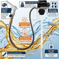 Pompe de transfert d'huile diesel sans fil compatible avec les batteries Dewalt 20V et Milwaukee M18, idéale pour la réparation automobile et l'agriculture