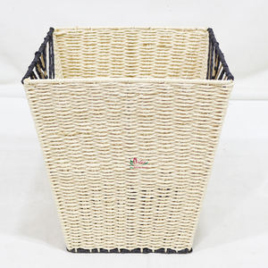 Paniers rectangulaires en corde de papier tissés à la main durables, rangement écologique pour la maison et la crèche - Product Image 6