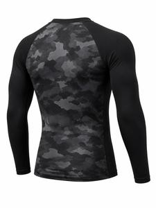 Chemises de protection anti-UV pour hommes à manches longues en spandex écologique imprimées sur mesure - Séchage rapide, respirantes, sans couture, sportives, service OEM - Product Image 3