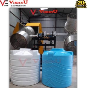 Máquina de Rotomoldeo Biaxial Automática de Dos Brazos para la Industria de Fabricación de Tanques de Agua de Plástico - Product Image 6