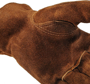 Gants de travail en cuir de vachette de haute qualité, résistants à l'abrasion, pour la conduite et la sécurité industrielle, protection personnelle - Product Image 4