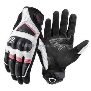 Gants de moto en cuir personnalisés avec fibre de carbone, imperméables pour l'hiver, unisexes - Product Image 2