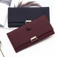 Portefeuille long en cuir de qualité supérieure pour femmes, portefeuille long élégant en cuir PU avec un design raffiné, portefeuille long de luxe pour hommes, de qualité supérieure