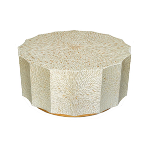 New Design <b>Mother</b> of Pearl inlay Geometric Modern Luxury Coffee Table Wholesale Home Furniture Living Room from Vietnam - Product Image 1