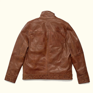 Veste en cuir de style western pour homme – Vêtement d'extérieur vintage en cuir véritable de type cowboy ranch - Product Image 3