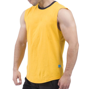 Débardeurs de sport pour hommes OEM personnalisés Rapid Sports 2026 en coton biologique 100% respirant à séchage rapide pour la musculation – Vente en gros - Product Image 5
