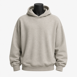 Sudadera con Capucha Oversize Personalizada de Algodón Grueso y Felpa, Estilo Pullover con Hombros Caídos, Ropa Urbana OEM ODM - Product Image 1