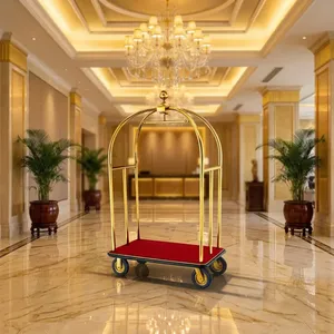 Carrito de Equipaje para Hotel, Resistente, de Acero Inoxidable, para Hoteles, Resorts, Casas de Huéspedes y Hostelería - Product Image 6