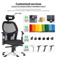Chaise de bureau ergonomique avec appui-tête, sillas de escritorio, sillas de oficina, siege bureau, cadeira escritorio, sillas para oficina
