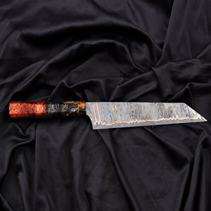 OEM Custom <b>Copper</b> Damascus Steel Brisket Slicing Knife Handmade BBQ Meat Carving Chef Knife Resin Handle Ideal Gift - Product Image 5