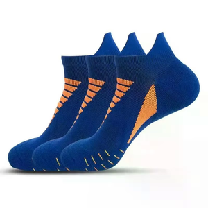 Men's Ankle <b>Socks</b> Striped Breathable Knitted Spandex <b>Polyester</b> Sports Summer Thin White Yellow Gray Purple Black - Product Image 3