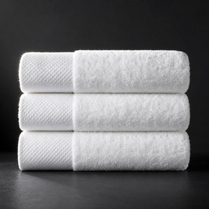 Serviettes de toilette de luxe 100% coton pour hôtels et complexes hôteliers, texture douce et moelleuse, haute absorption, serviettes pour invités de salle de bain - Product Image 4