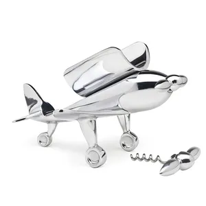 Refroidisseur à vin fantaisie en acier inoxydable, design ferme, support bouteille avion, résistant à la rouille, capacité 5L, pour décoration de fête - Product Image 2