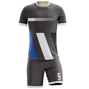 Men's Sports Plain Polyester Breathable Football Jersey FC Soccer Uniforms Sets Soccer Wear Jersey mesh Football Set - Product Image 2