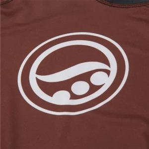 Camiseta Deportiva Shoyorol para Hombre, Manga Corta, Color Marrón, Logotipo Blanco en el Frente, Secado Rápido, Spandex/Poliéster, Protección UV, para MMA, BJJ y Grappling - Product Image 4