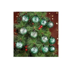 เครื่องประดับตกแต่งต้นคริสต์มาสทำมือ ลูกบอลแขวนประดับตกแต่งด้วยลูกปัดมินิใส พร้อมสำหรับเป็นของขวัญ ประกายรุ้งสวยงามสำหรับบ้าน - Product Image 6