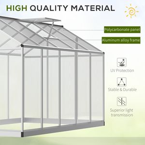 Inverno Walk-In policarbonato serra 10 'L X 6' W per uso giardino - Product Image 4