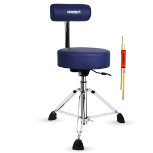 Silla de Baterista de 5 Niveles con Respaldo, Asiento Acolchado de 4 Pulgadas, Ajustable con Sistema Airlift, 25.5 Pulgadas de Alto, Capacidad de 441 Libras - Product Image 1