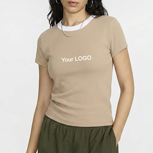 OEM/ODM Custom Made Regular Fit Contrast Collar Plain Eco-Friendly Appliques Hip Hop T-Shirt Wholesale Top Style for Summer - Product Image 4