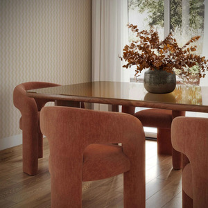 Modern Upholstered Dining <b>Chair</b> <b>Velvet</b> Fabric Armchair Barrel Back Side <b>Chair</b> for Restaurant Hotel Home - Product Image 6