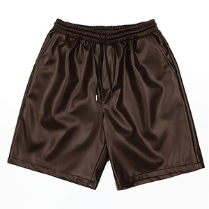 Pantalones Cortos de Lona y Cuero Ecológicos de Primera Calidad, Último Diseño, Precio al por Mayor, Ligeros, Casuales, para Club, Elegantes y Cómodos - Product Image 1