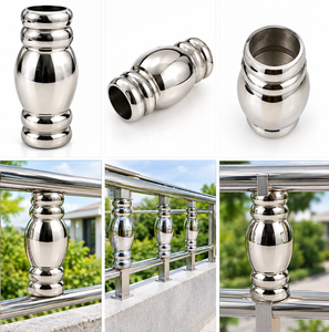 Lanterne décorative en acier inoxydable pour balustre, bouton de passage, poignée de main, poteau de rampe pour balcon et escalier - Product Image 1