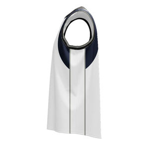 Maillot de basketball pour adulte 100 % polyester imprimé, à manches courtes, avec bretelles réglables, personnalisable avec le nom de l'équipe – Tissu respirant et anti-humidité - Product Image 2