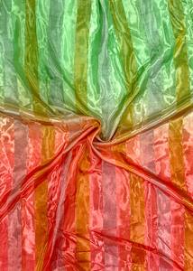 Tela de Seda Estampada Multicolor de 44 Pulgadas de Ancho, Material de Seda Pura Suave y Fluida de Primera Calidad para la Confección de Vestidos Saree de Diseñador para Mujer - Product Image 5