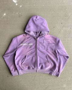 OEM Customizable <b>100</b>% High Quality Men's Classic Pullover Hoodie 280-300 Gsm Fleece (Cotton-<b>Polyester</b> Blend) Digital Lined - Product Image 5