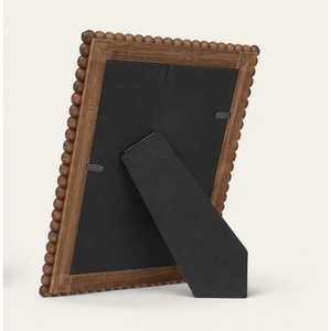 Customizable Wholesale Tabletop Decorative Scalloped <b>Picture</b> <b>Frame</b> Vintage Style Natural <b>Wood</b> Beaded Photo <b>Frame</b> for Home - Product Image 3