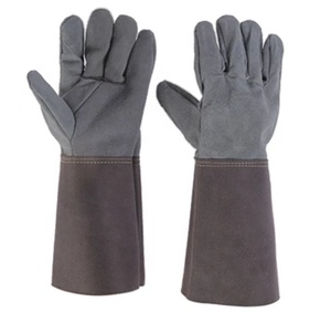 Guantes de Soldadura TIG de Piel de Cabra de Primera Calidad Resistentes al Calor, Forrados de Algodón, Protección Contra Salpicaduras de Metal Fundido, Diseño de Pulgar Completo - Product Image 2