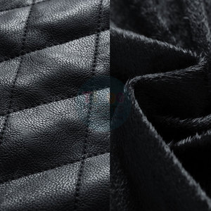 Veste en cuir pour homme, design personnalisé, couleur unie, respirante, écologique, streetwear, logo sur le devant, vente chaude, prix raisonnable - Product Image 4