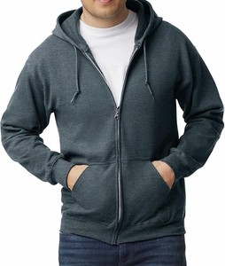 Sudadera con Capucha Reversible a Cuadros para Hombre, con Cierre, Oversize, de Forro Polar, Informal, para Otoño, Patrón a Cuadros Marrón, Corte Regular - Product Image 5