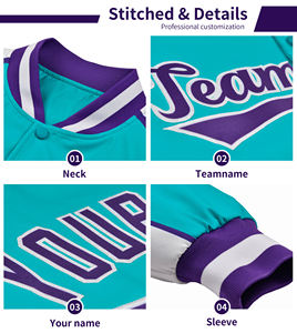 เสื้อแจ็คเก็ตปักลายตัวอักษรคุณภาพสูงสำหรับขายส่ง เหมาะสำหรับชุดทีม - Product Image 2