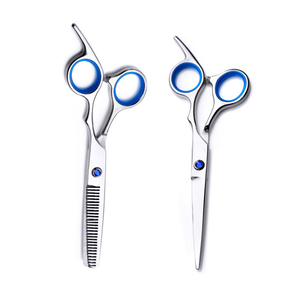 Professional Barber <b>Scissors</b> for Hairdressers-Stainless Steel Blades Plastic Handle Sharp Blade Thinning <b>Scissors</b> - Product Image 1